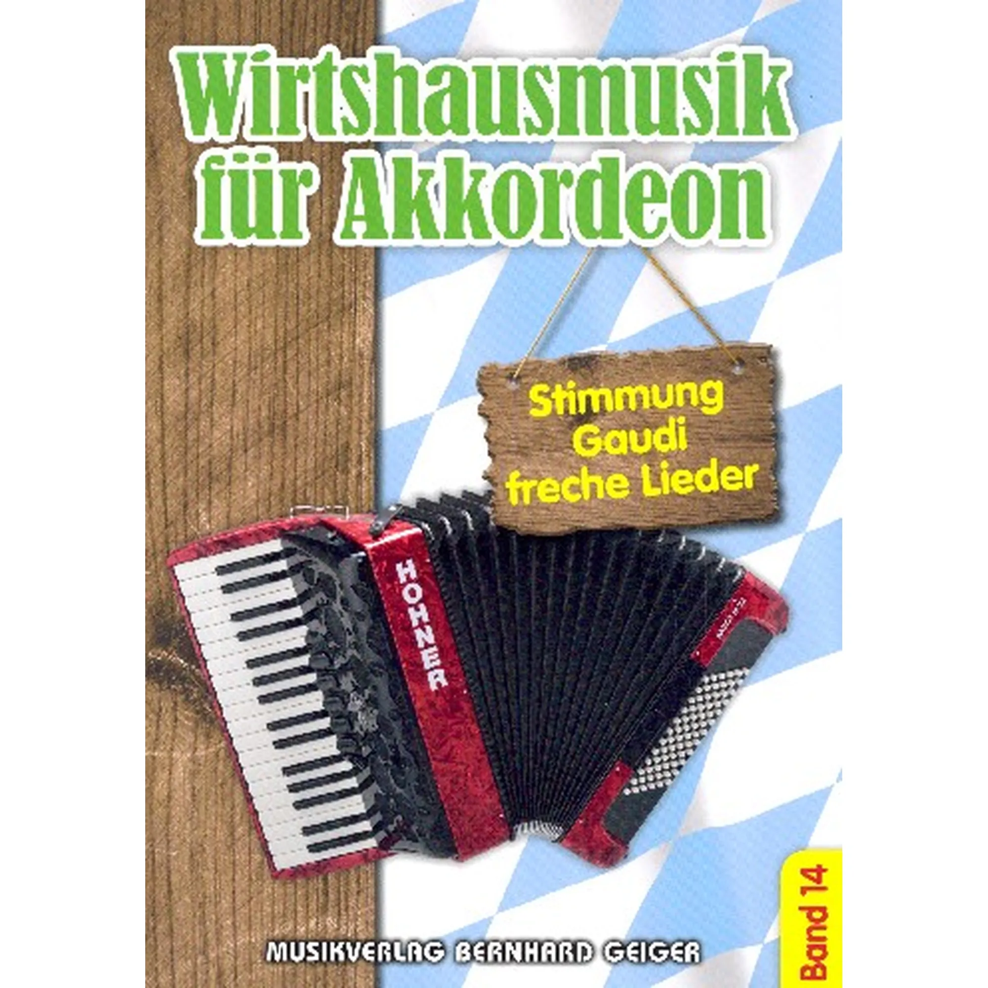 Vorderes Coverbild Wirtshausmusik für Akkordeon 14