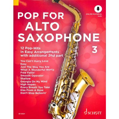 Vorderes Coverbild Pop for Alto Saxophone 3