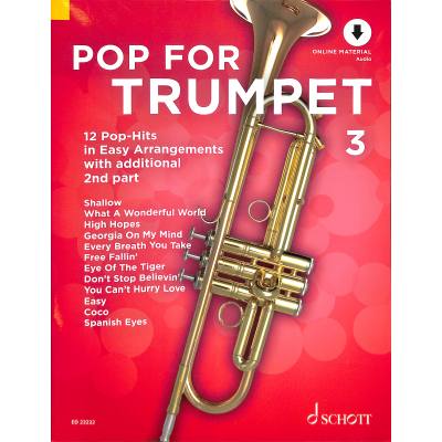 Vorderes Coverbild Pop for trumpet 3