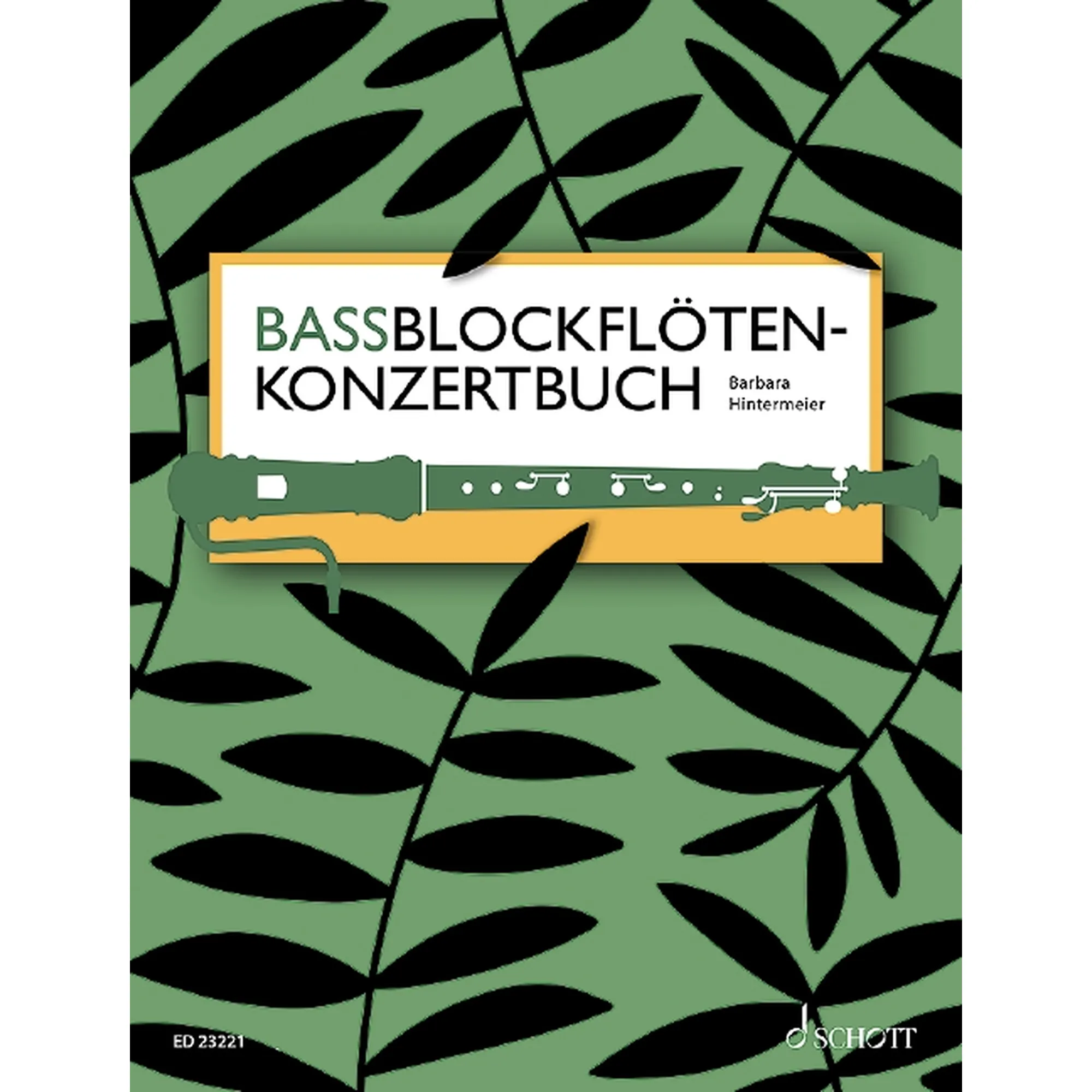 Vorderes Coverbild Bassblockflötenkonzertbuch