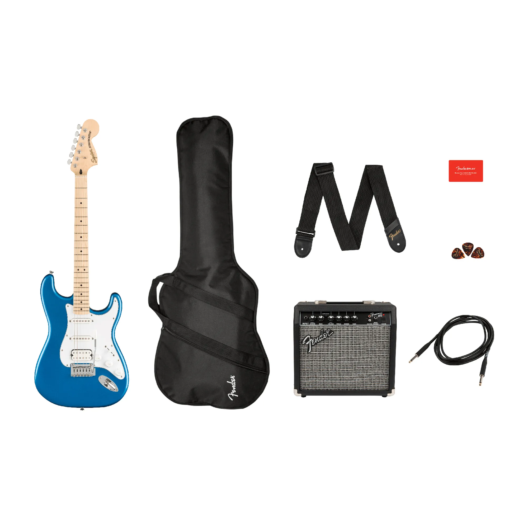 Vorderes Coverbild Fender Squier Affinity Strat HSS Pack - LPB