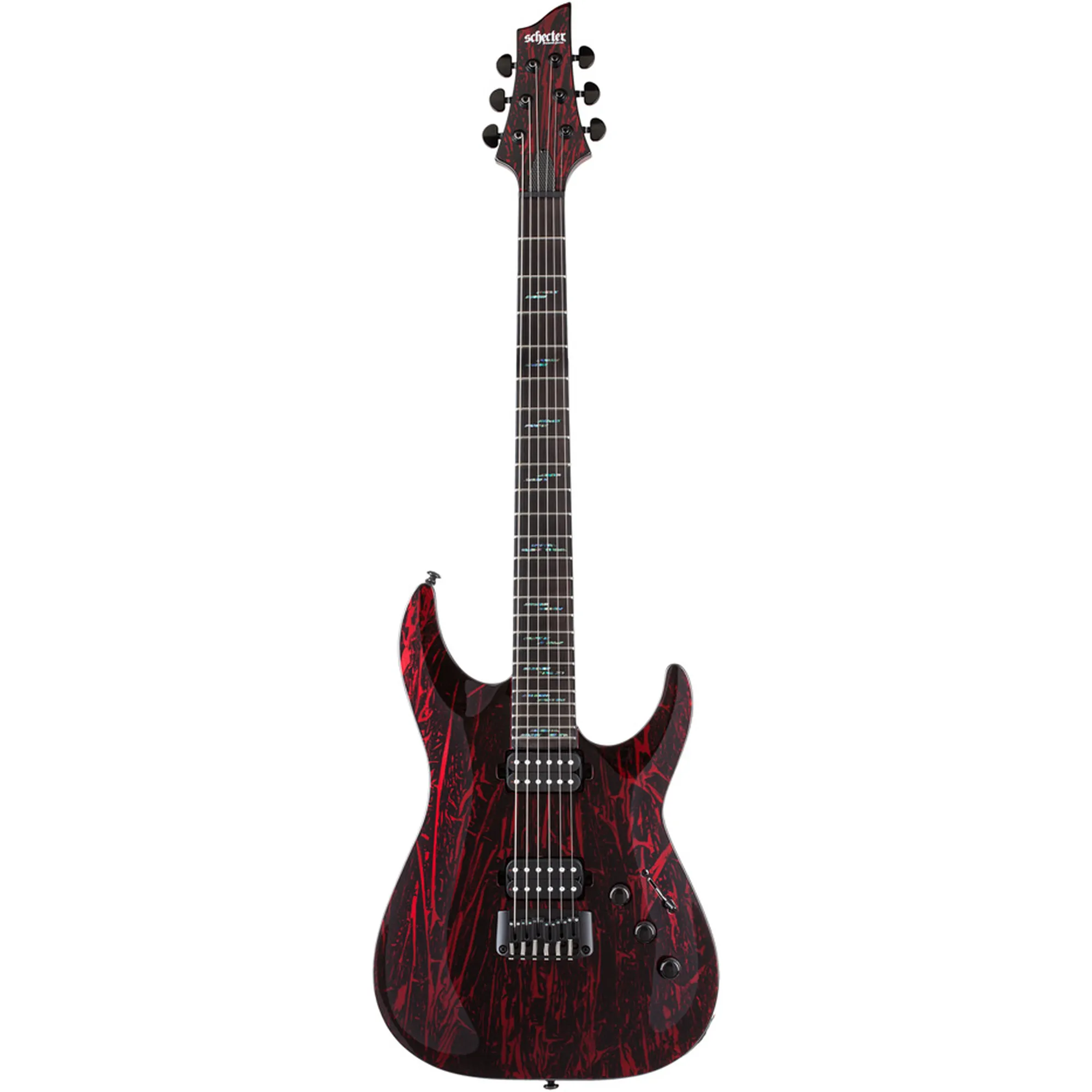 Vorderes Coverbild Schecter Silver Mountain C-1 Blood Moon