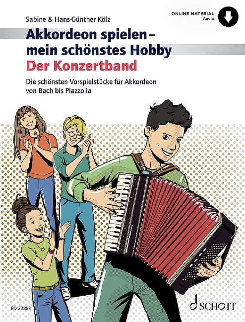 Vorderes Coverbild Akkordeon spielen mein schönstes Hobby - Der Konzertband