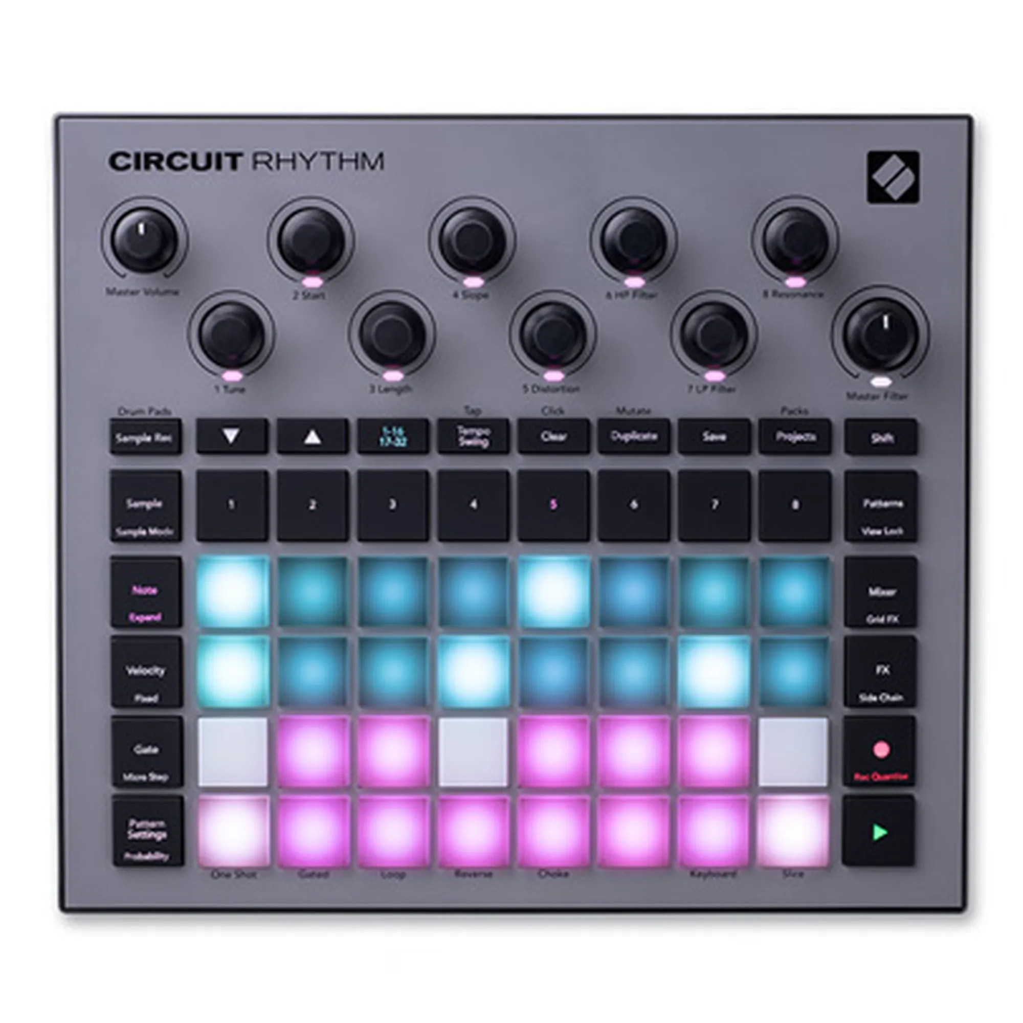 Vorderes Coverbild Novation Circuit Rhythm