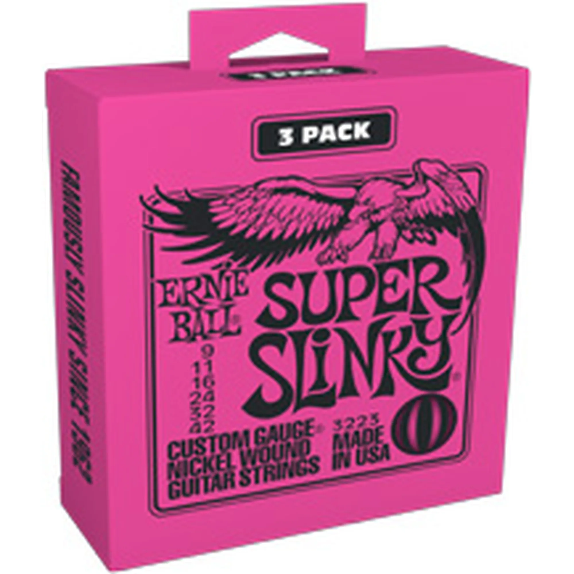 Vorderes Coverbild Ernie Ball EB3223 Super Slinky Nickel 3er Pack