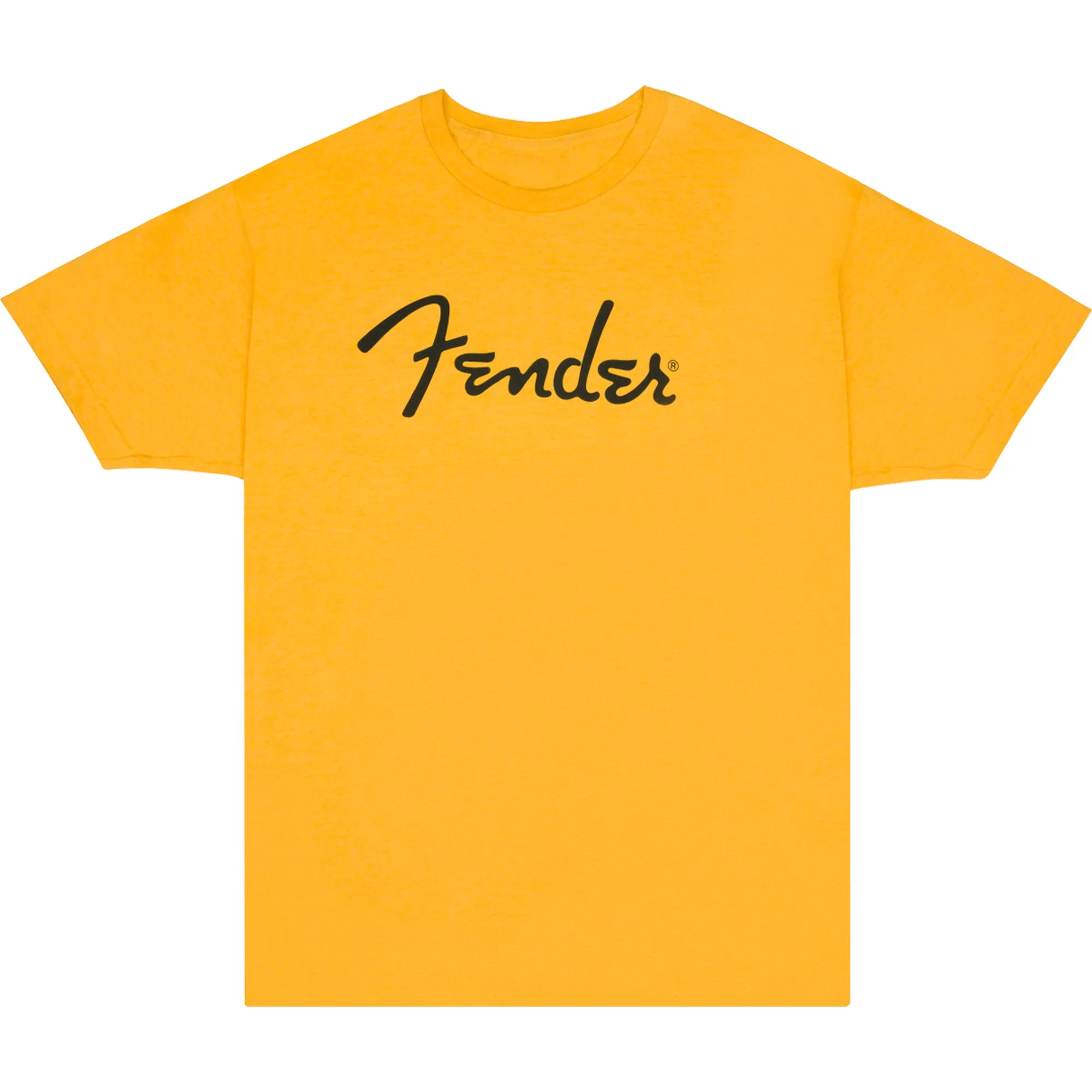 Vorderes Coverbild Fender T-Shirt Spaghetti Logo Butterscotch Blonde L