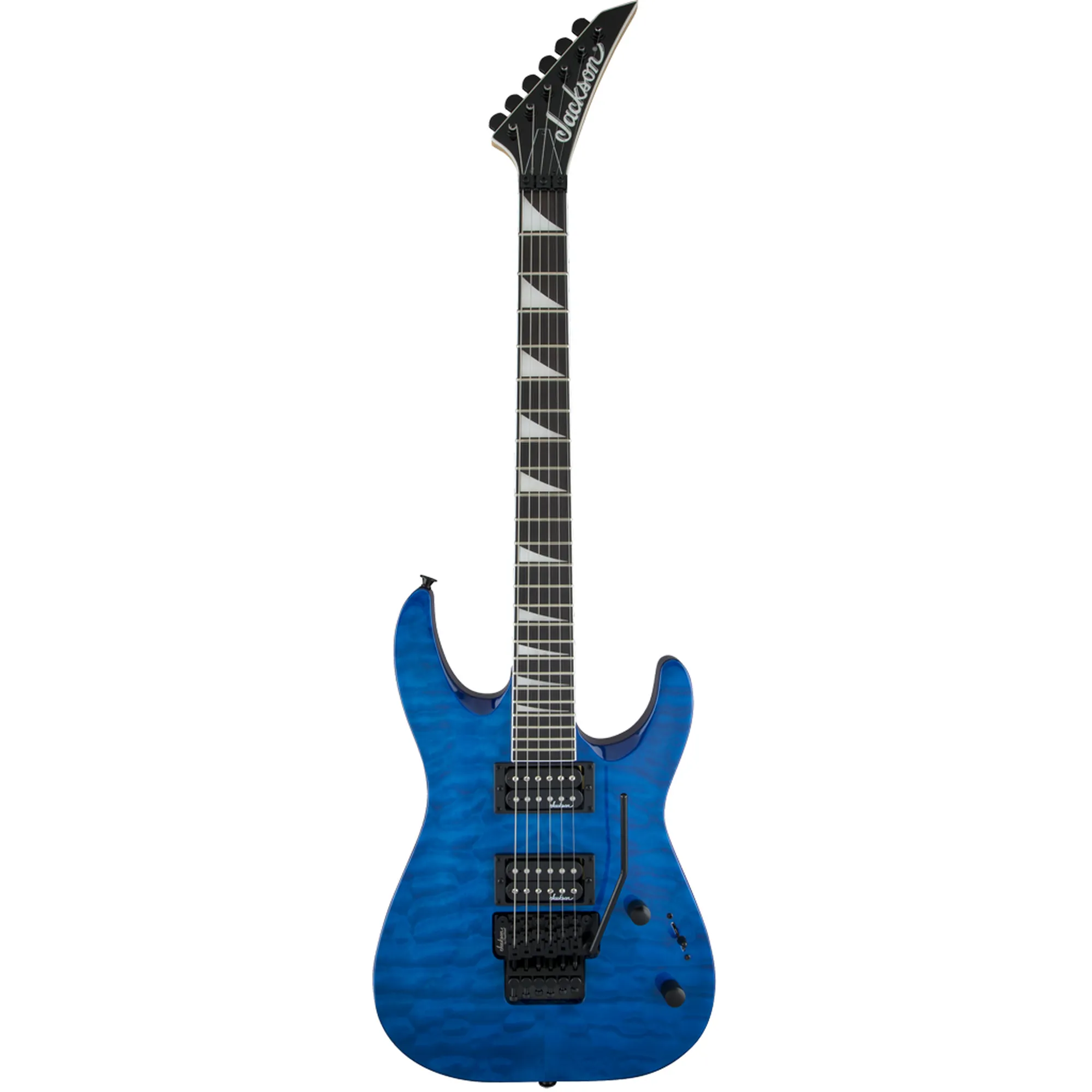 Vorderes Coverbild Jackson JS Series Dinky JS32Q DKA Arch Top Transparent Blue