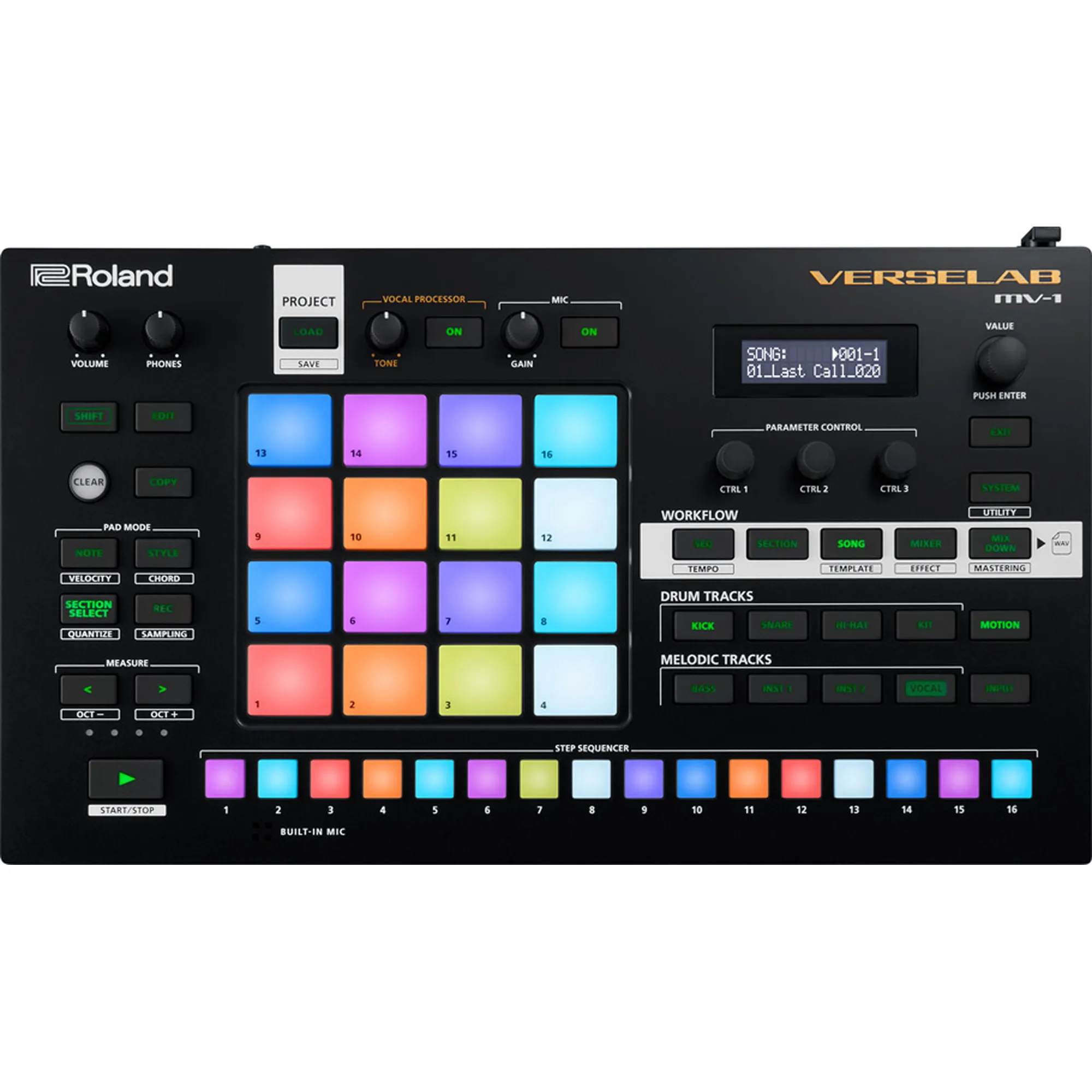 Vorderes Coverbild Roland MV-1 Verselab
