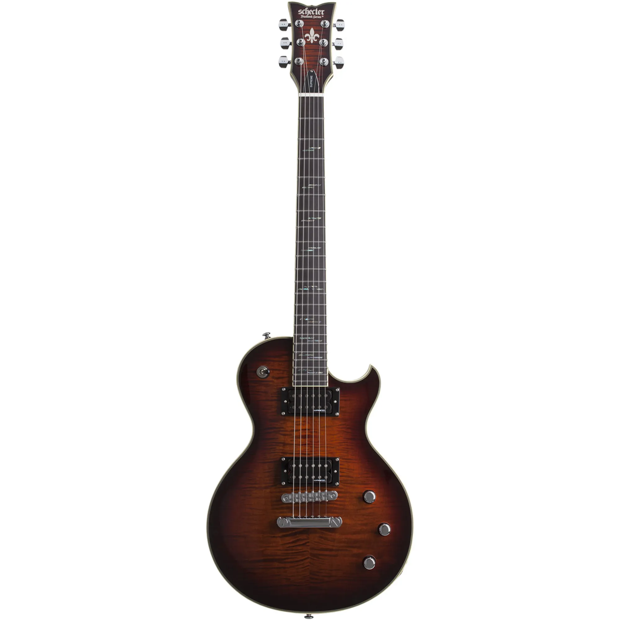 Vorderes Coverbild Schecter Solo-II Supreme - Cat´s Eye Black Burst