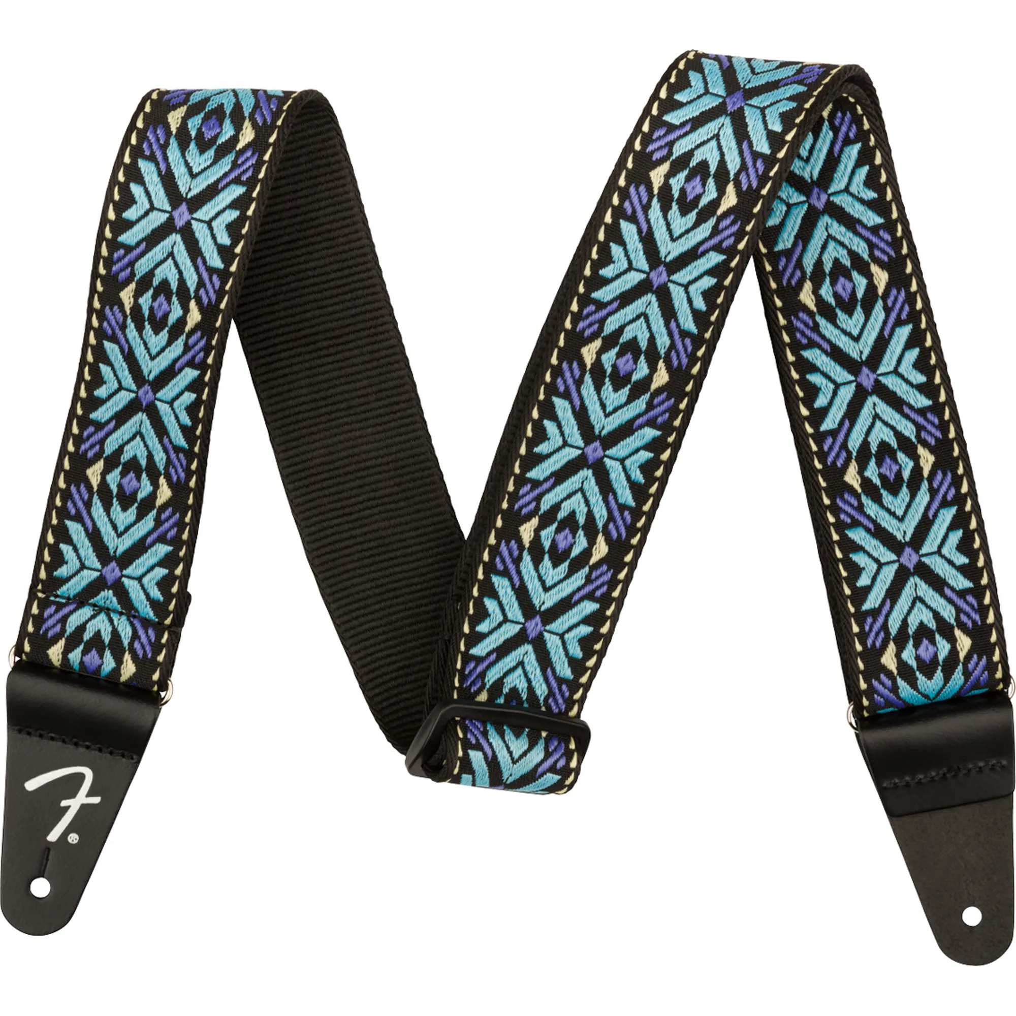Vorderes Coverbild Fender Pasadena Woven Strap Blue Snowflake
