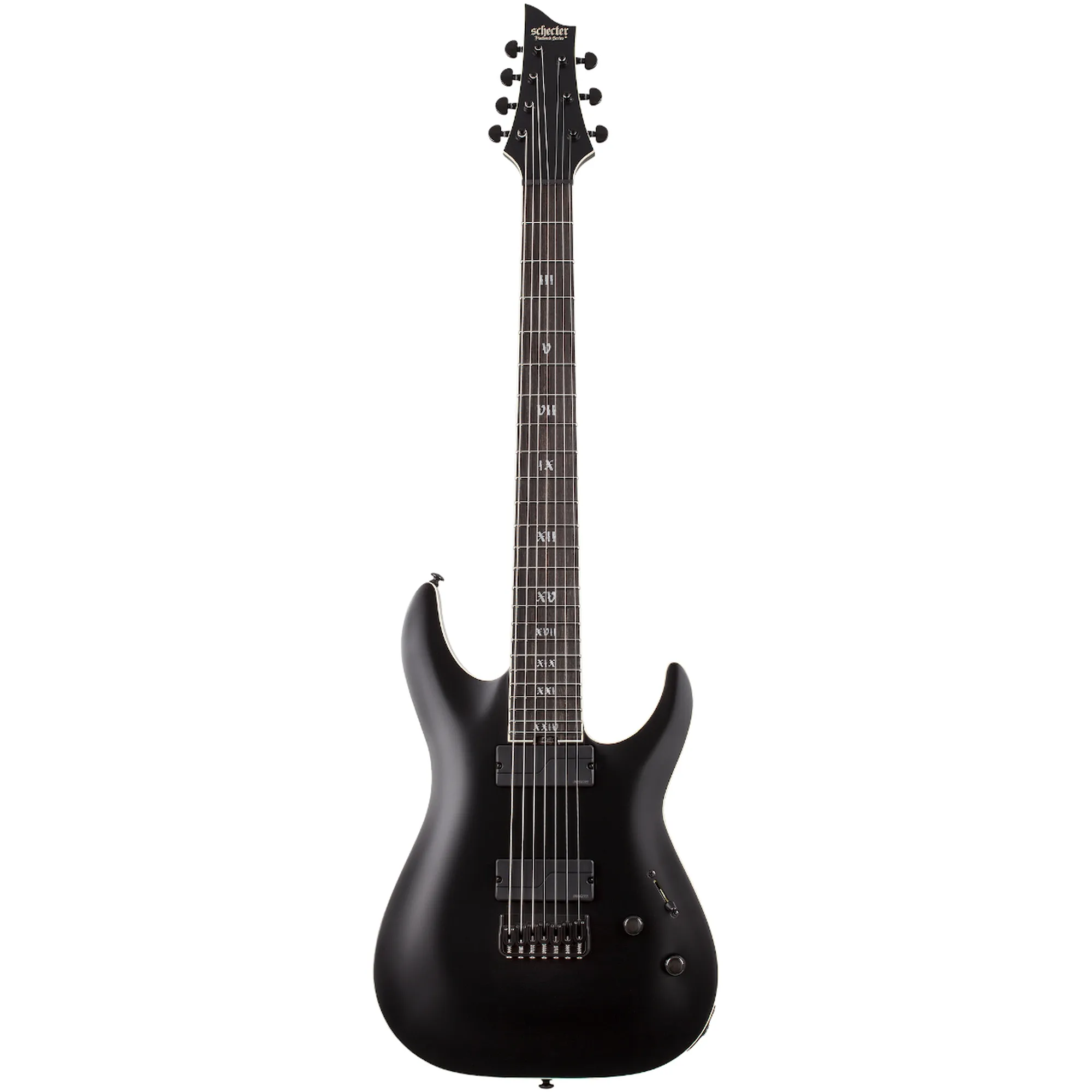 Vorderes Coverbild Schecter C-7 SLS Elite Evil Twin SBK