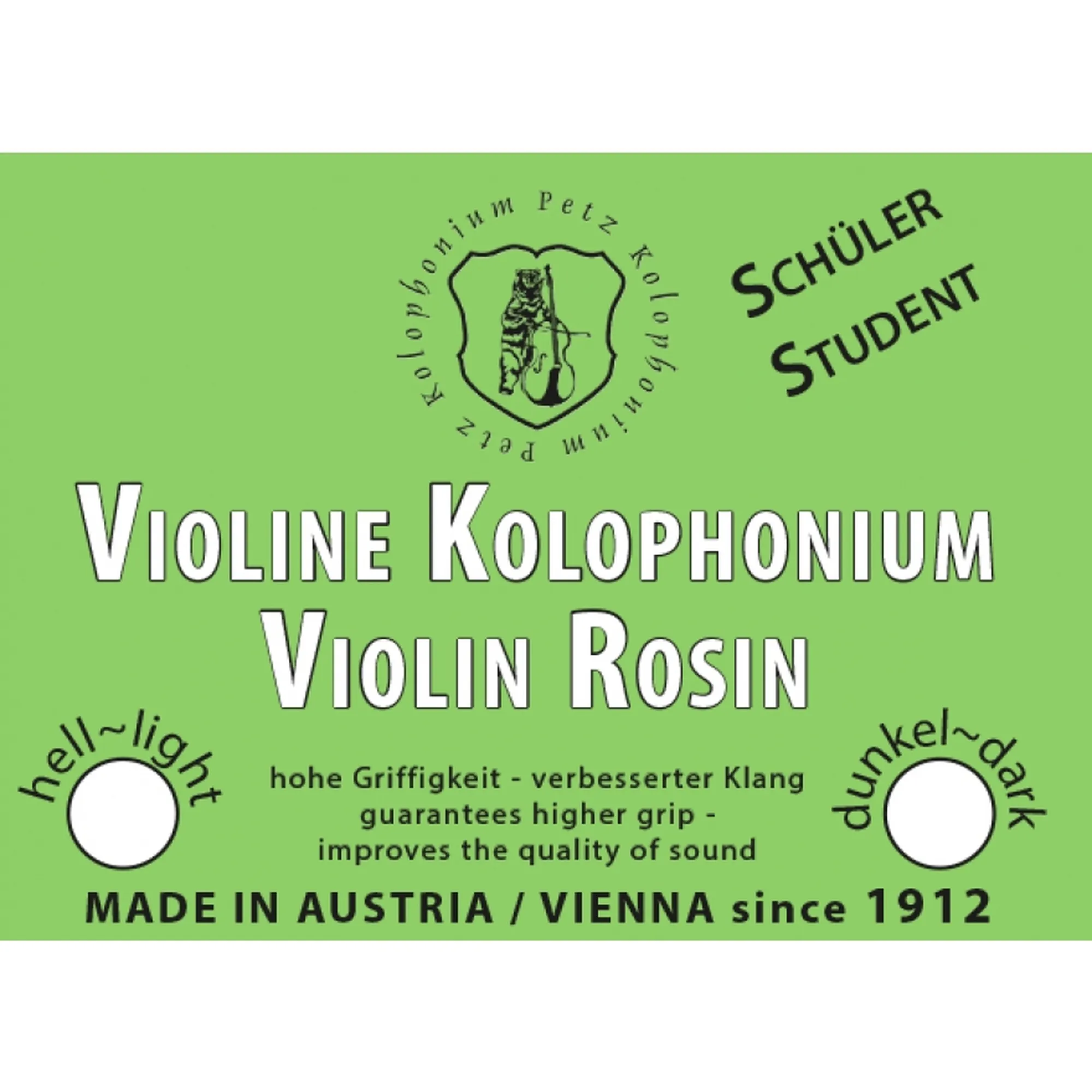 Vorderes Coverbild Petz Student Violine hell