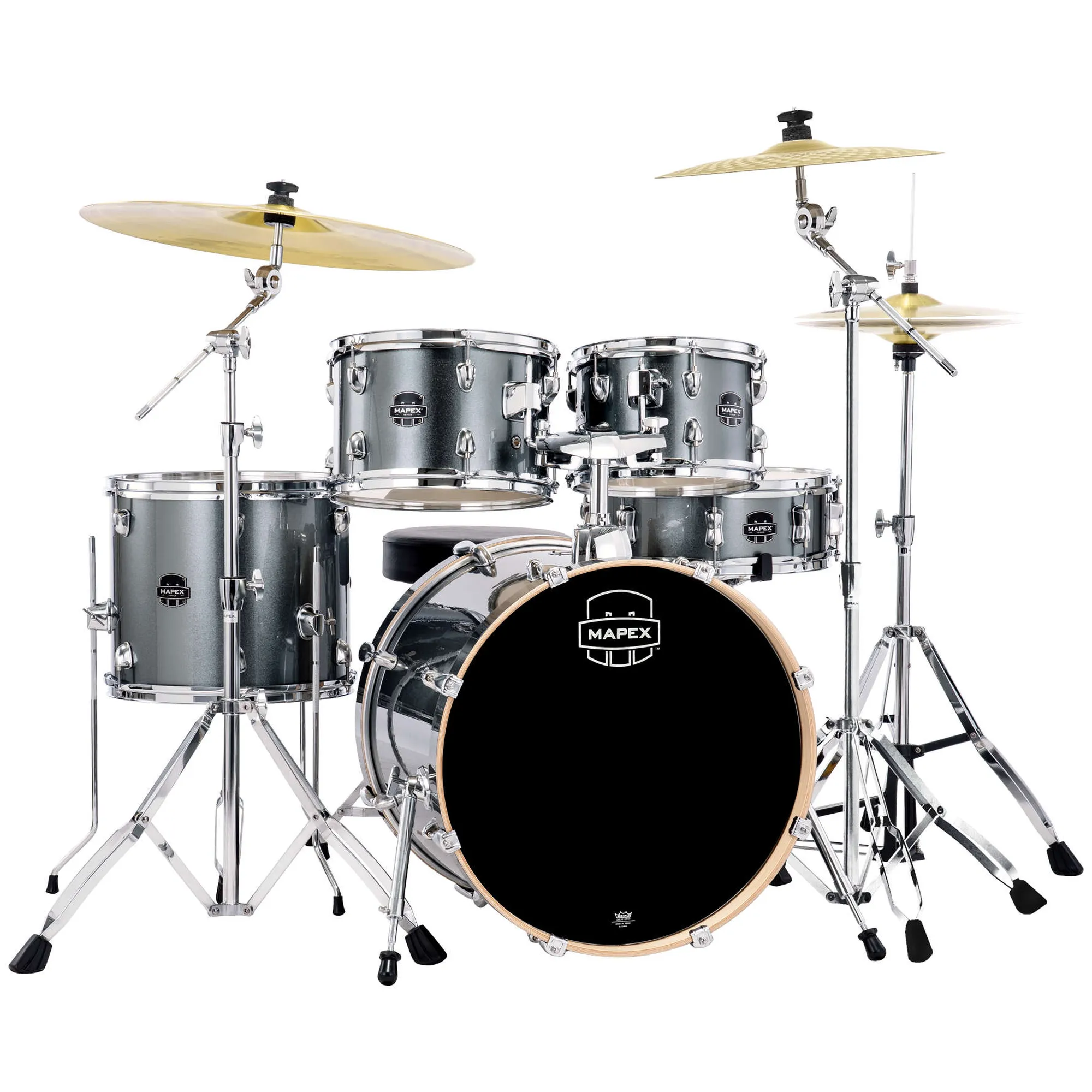 Vorderes Coverbild Mapex Venus Fusion Steel Blue Metallic Bundle