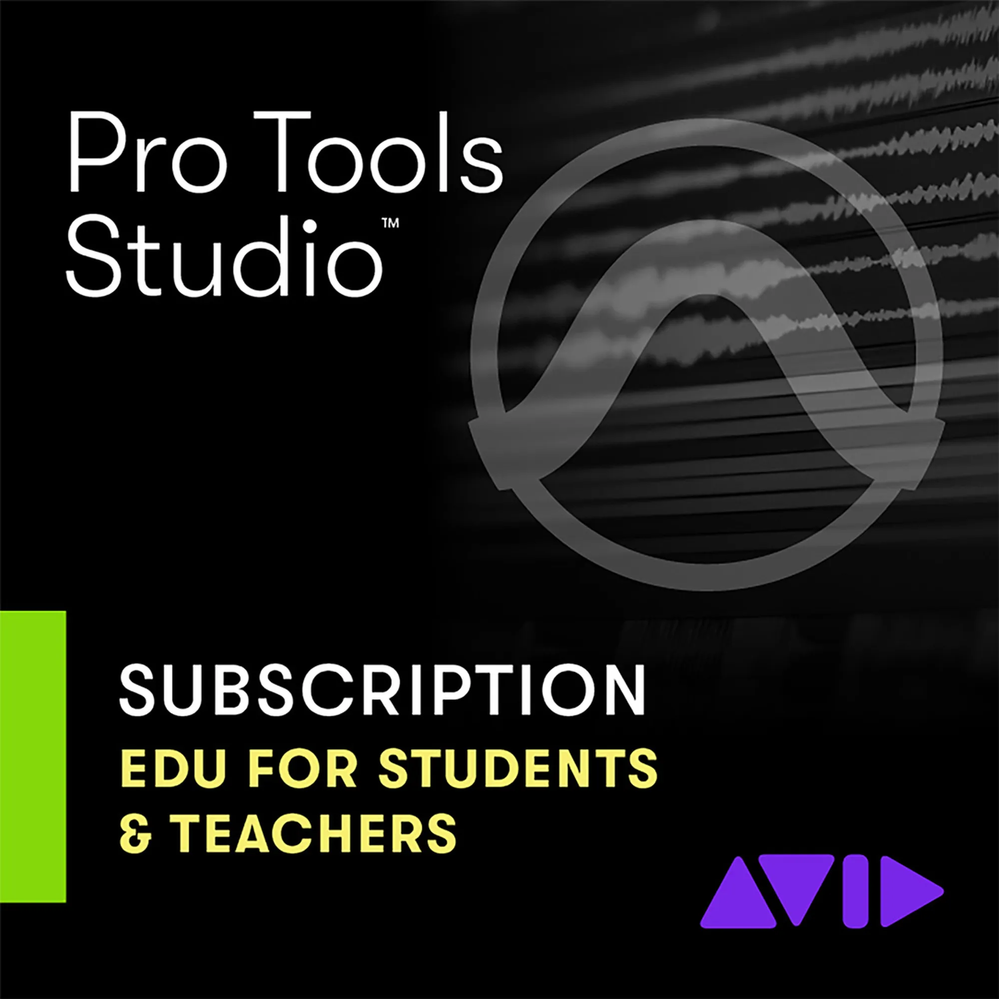Vorderes Coverbild Avid Pro Tools Studio Jahreslizenz Educational
