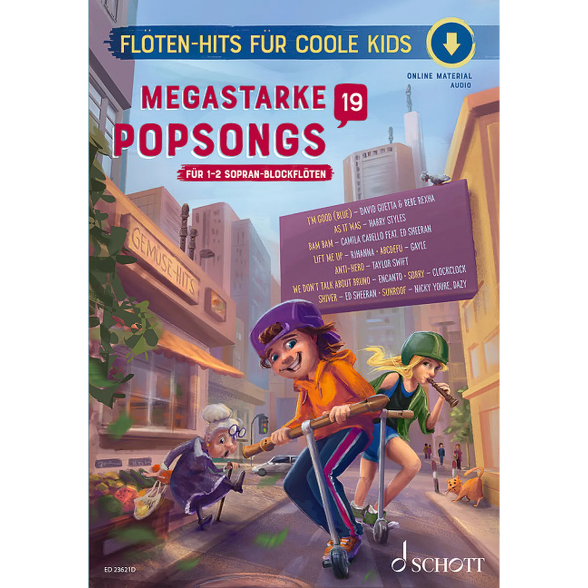 Vorderes Coverbild Megastarke Popsongs 19