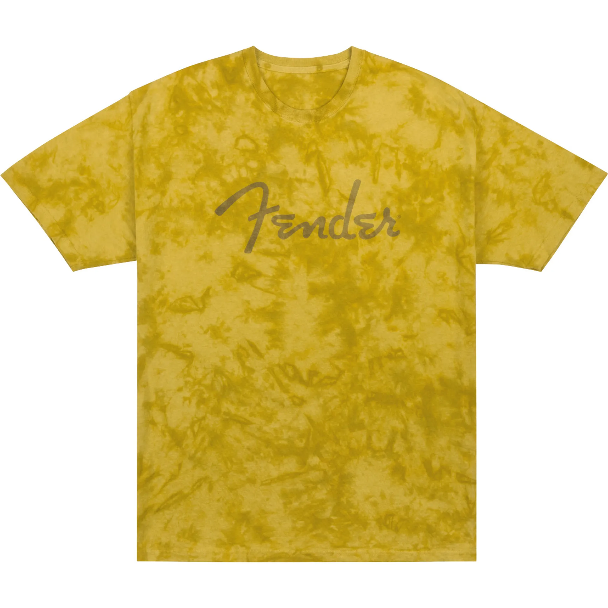 Vorderes Coverbild Fender Tie-Dye Spaghetti Logo Mustard L