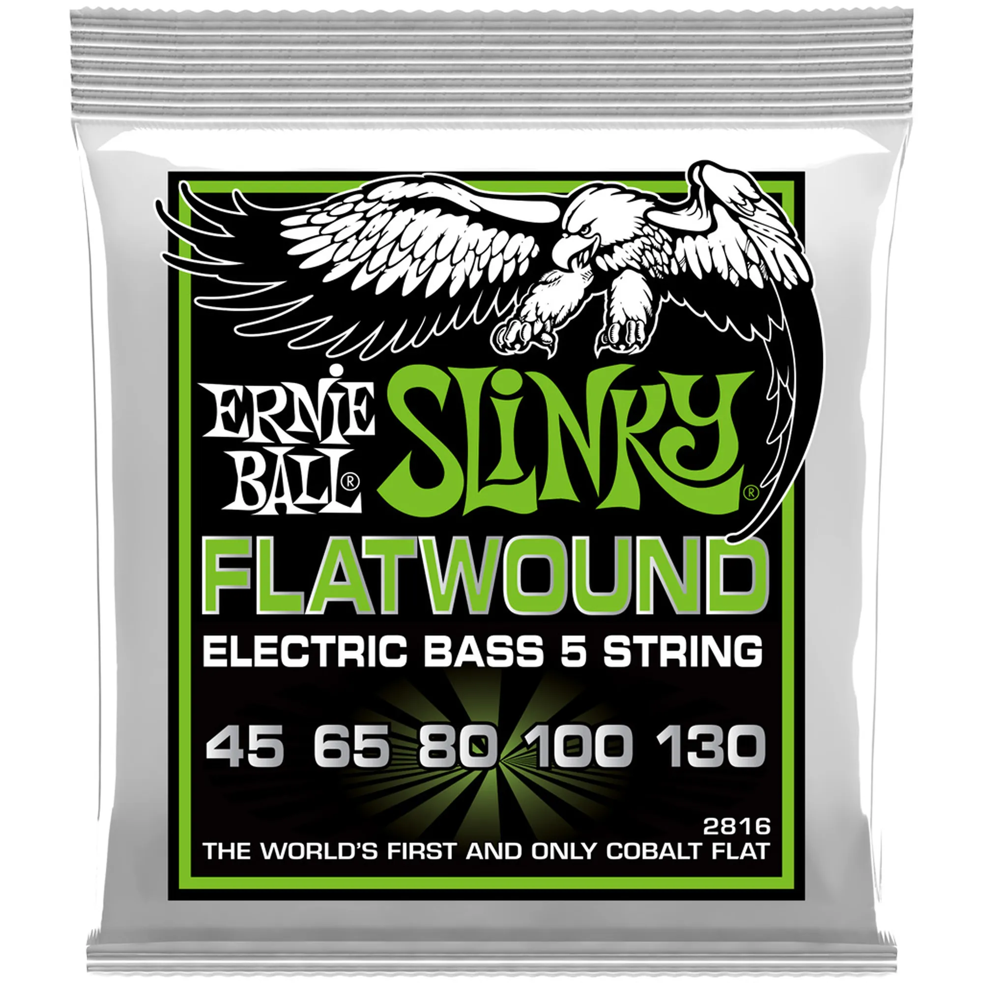 Vorderes Coverbild Ernie Ball EB2816 Slinky Flatwound 5-String