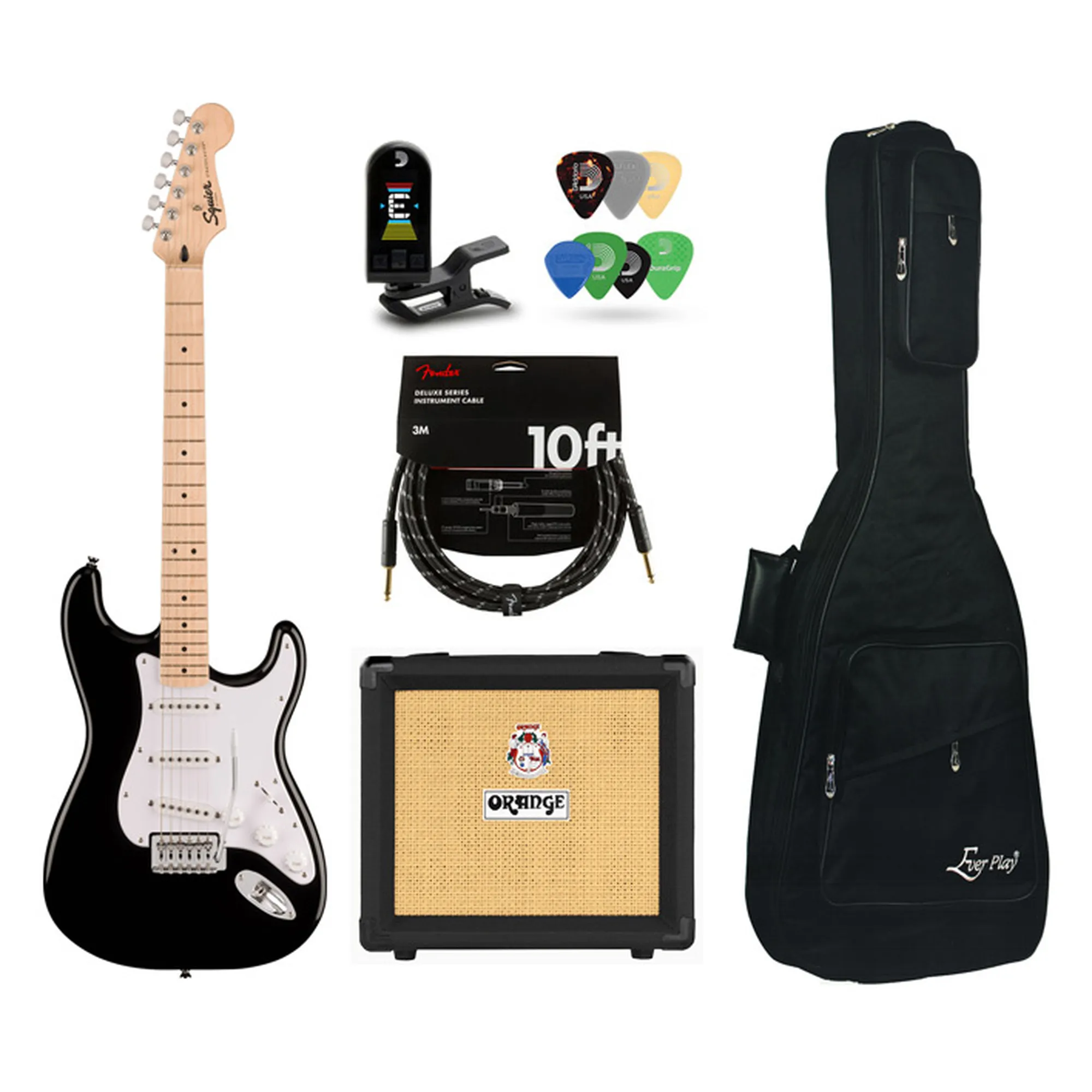 Vorderes Coverbild Squier Sonic Starter Bundle - BLK