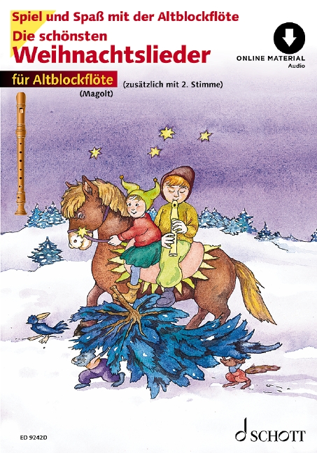 Vorderes Coverbild Die Schönsten Weihnachtslieder - Altblockflöte
