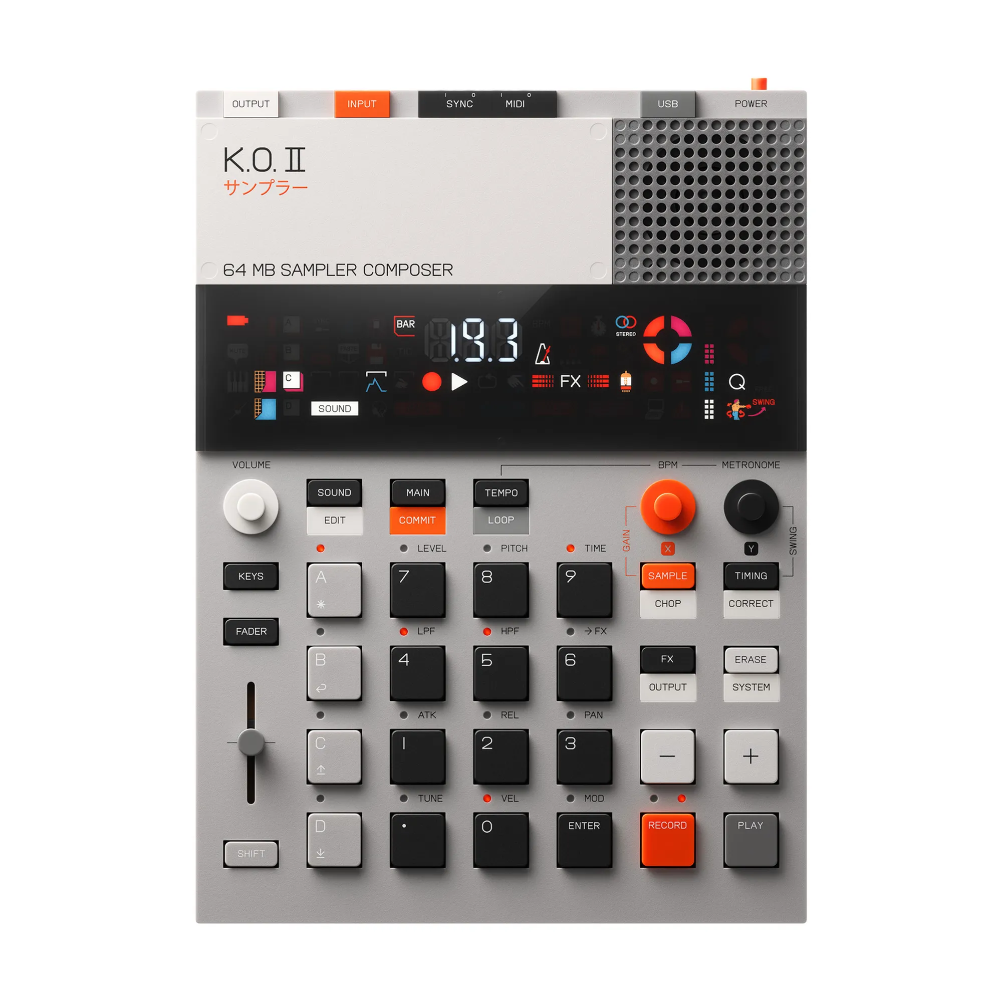 Vorderes Coverbild Teenage Engineering EP-133 KO II