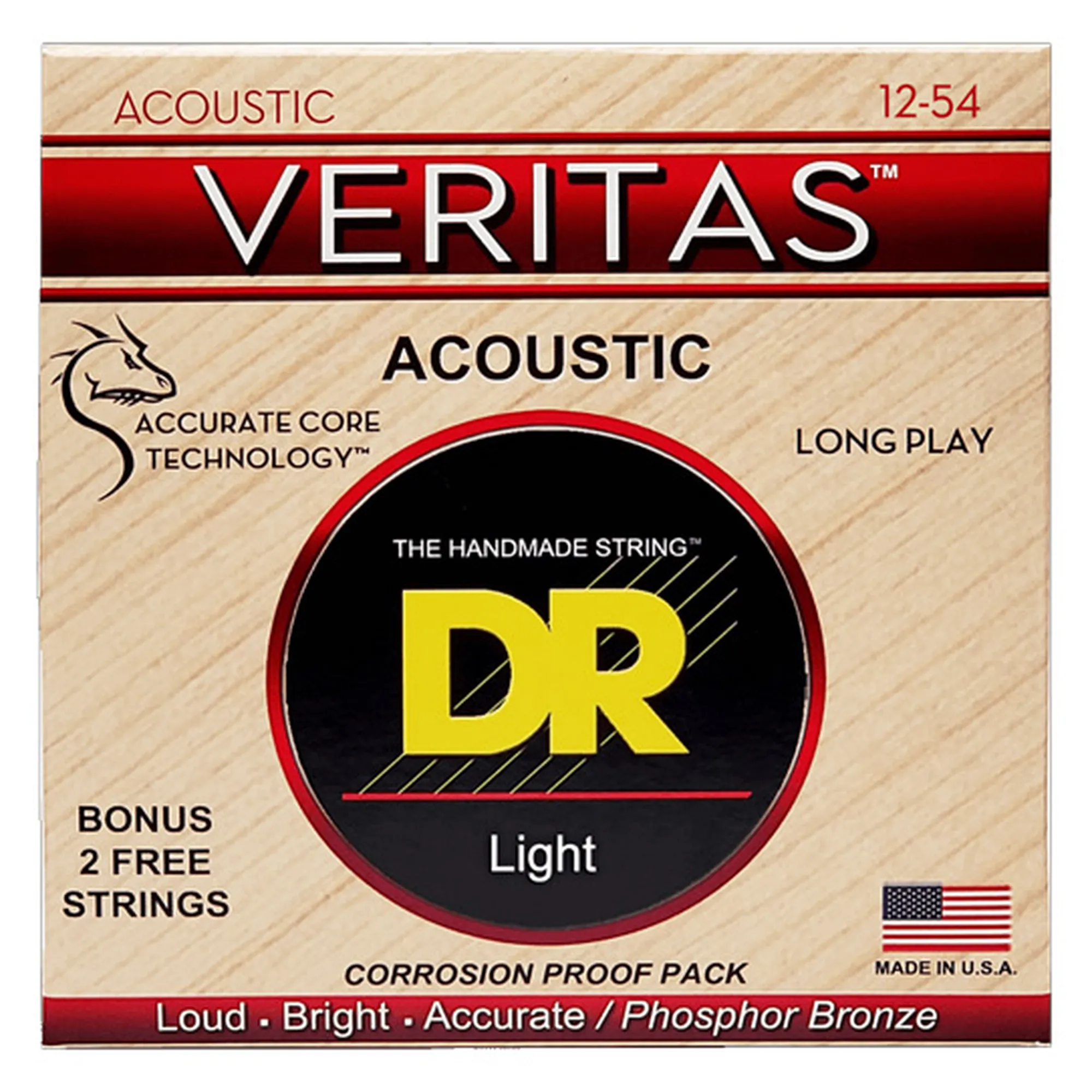 Vorderes Coverbild DR Strings VTA-12 Veritas Light