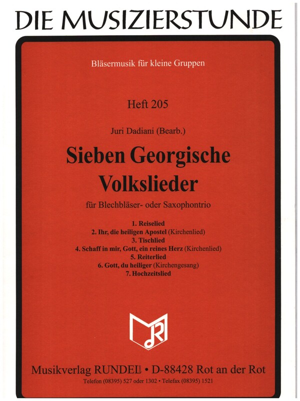 Vorderes Coverbild 7 georgische Volkslieder