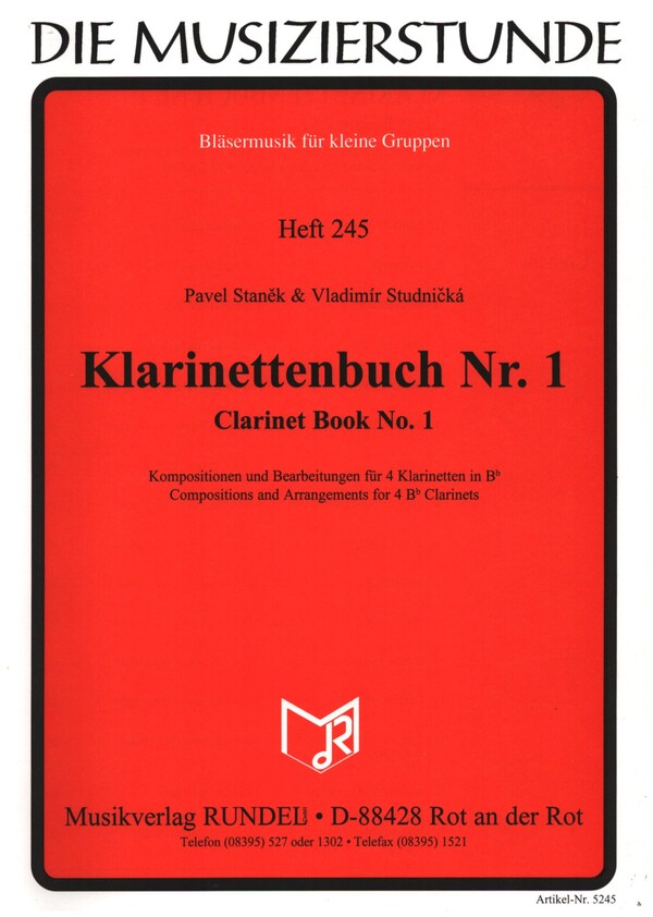 Vorderes Coverbild Klarinettenbuch Nr.1