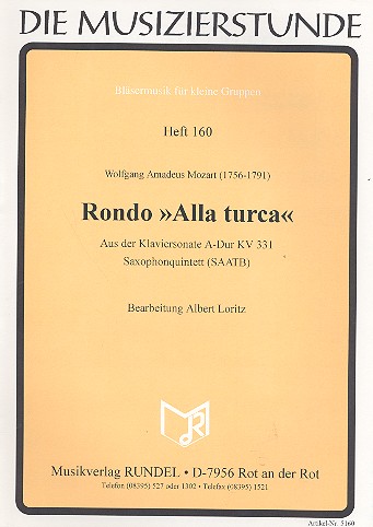 Vorderes Coverbild Rondo Alla Turca