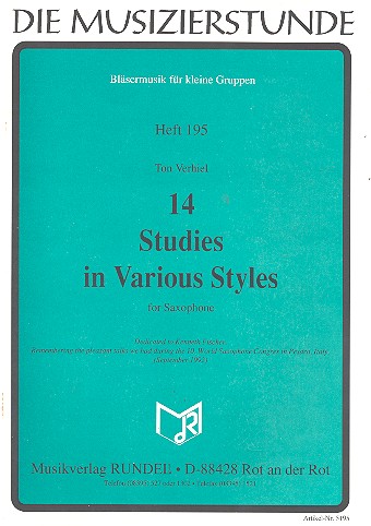 Vorderes Coverbild 14 Studies in various Styles