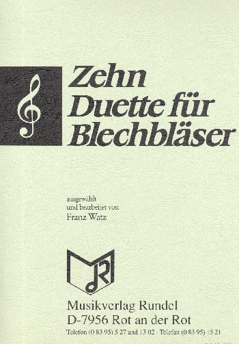 Vorderes Coverbild Zehn Duette