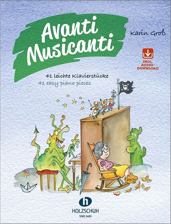 Vorderes Coverbild Avanti Musicanti 41 leichte Klavierstücke