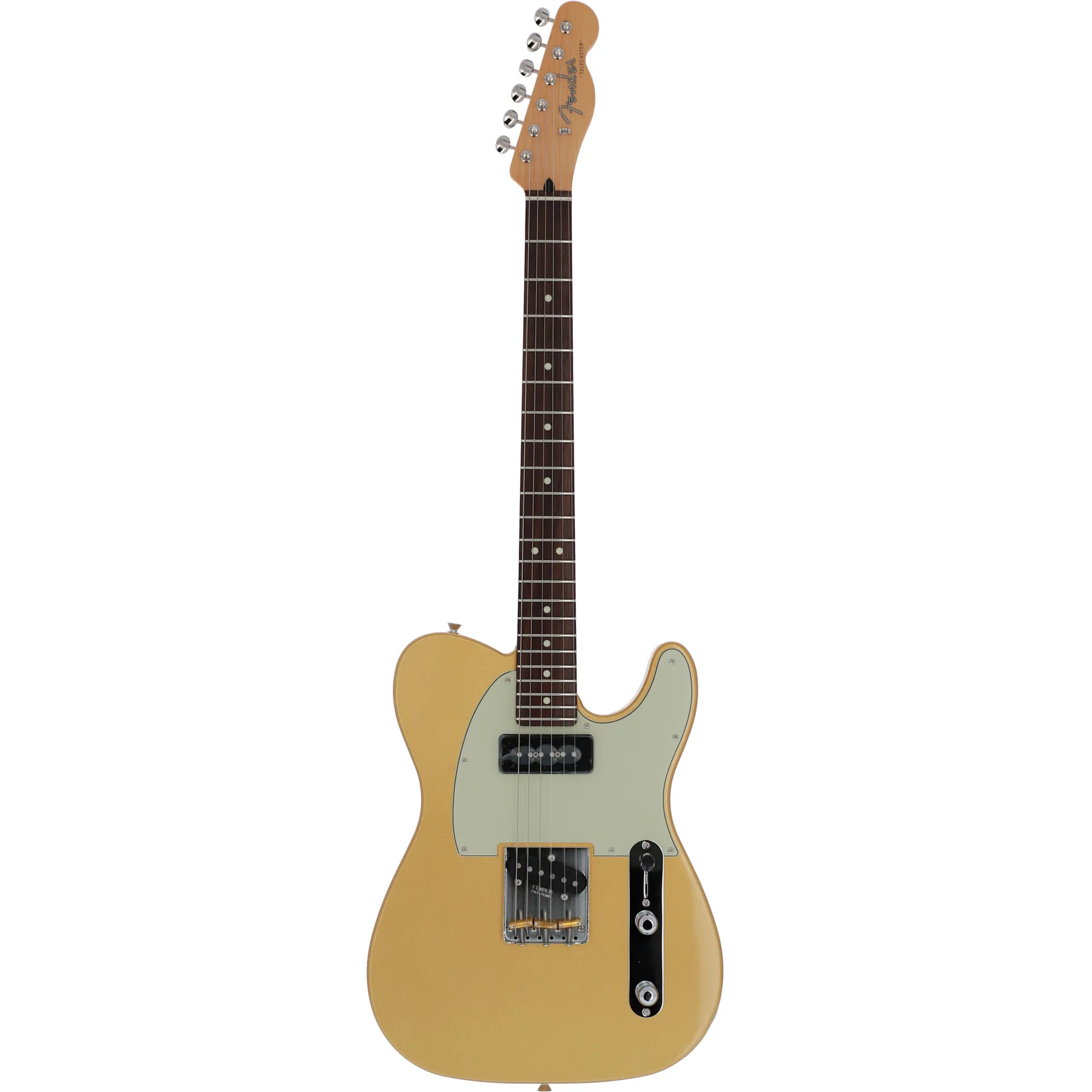 Vorderes Coverbild Fender FSR Japan Hybrid II Tele P90 - Aztec Gold