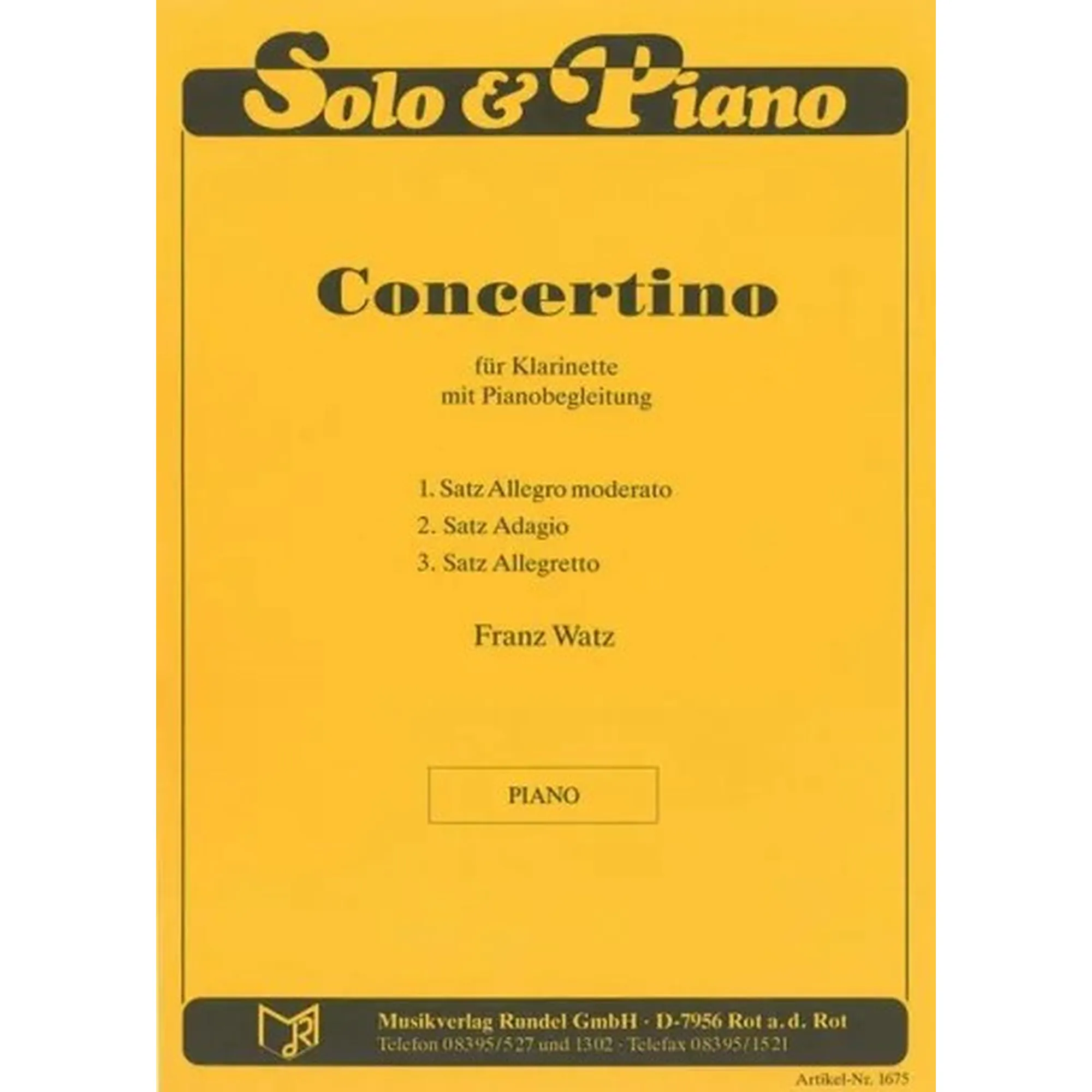 Vorderes Coverbild Concertino