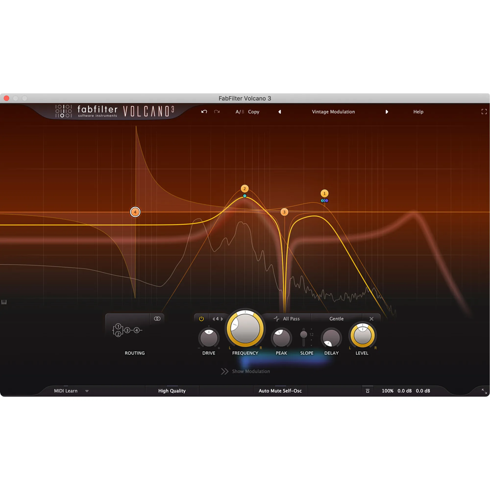 Vorderes Coverbild FabFilter Volcano 3 Upgrade