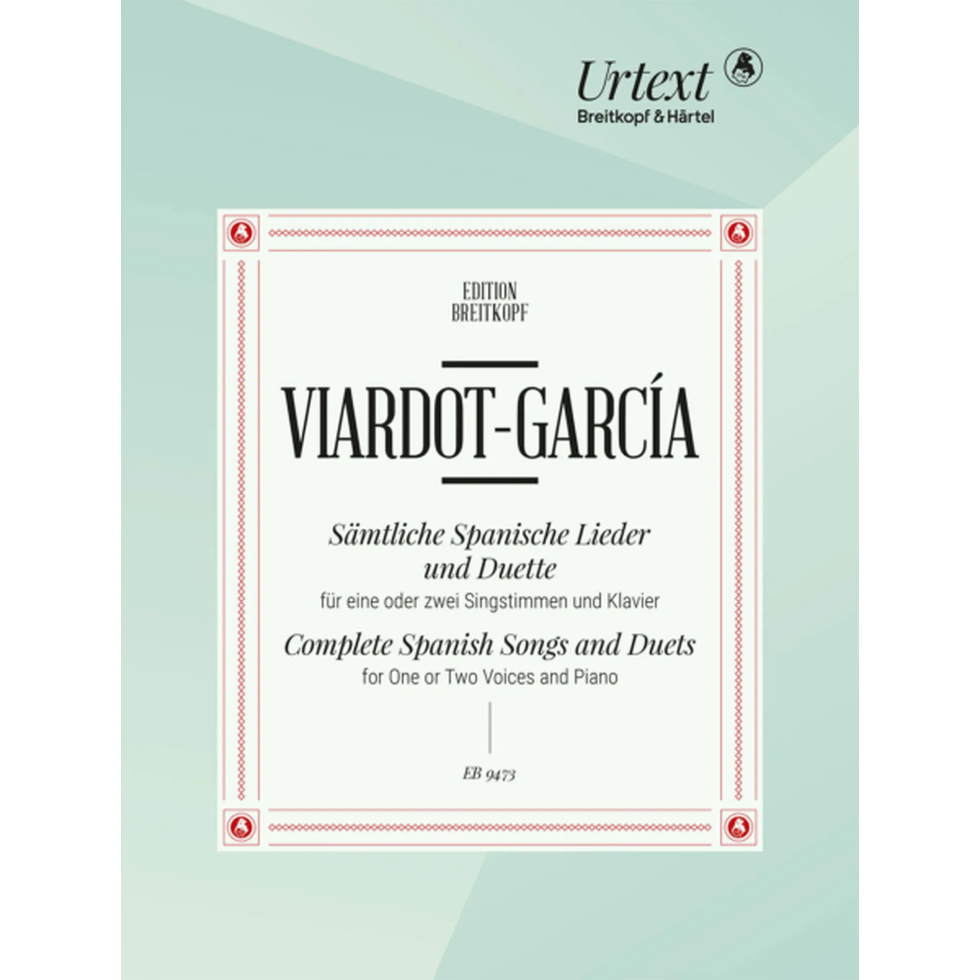 Vorderes Coverbild Sämtliche spanische Lieder und Duette