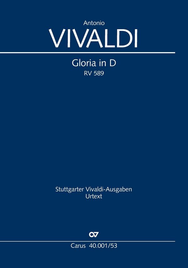 Vorderes Coverbild Gloria D-Dur RV589