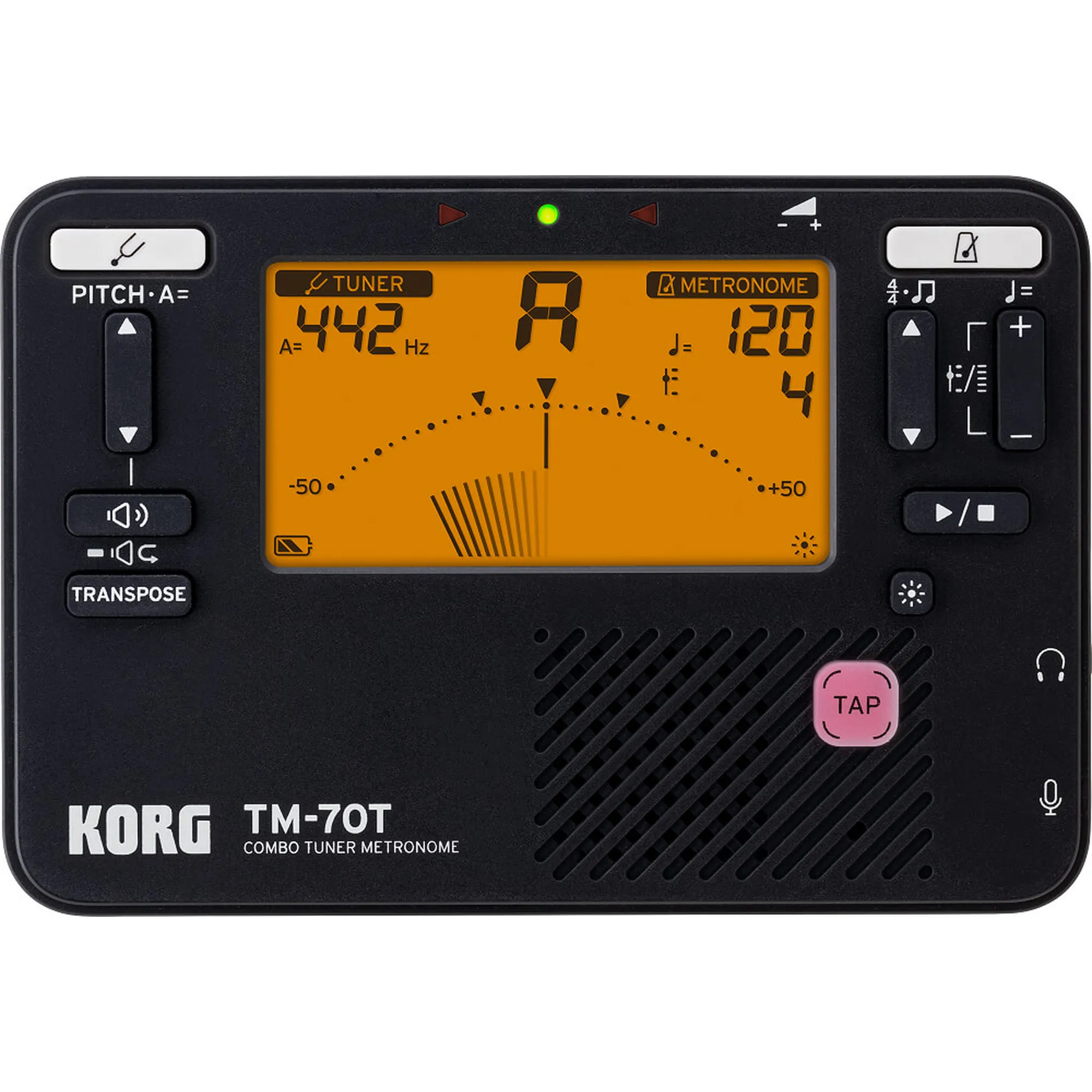 Vorderes Coverbild Korg TM-70 BK