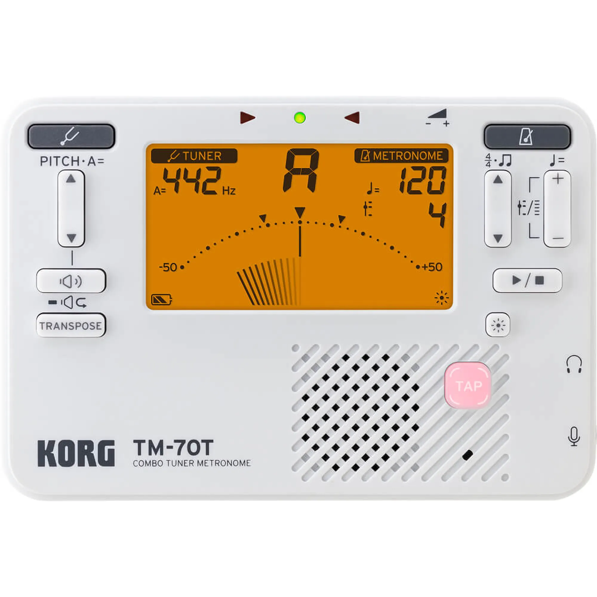 Vorderes Coverbild Korg TM-70 WH
