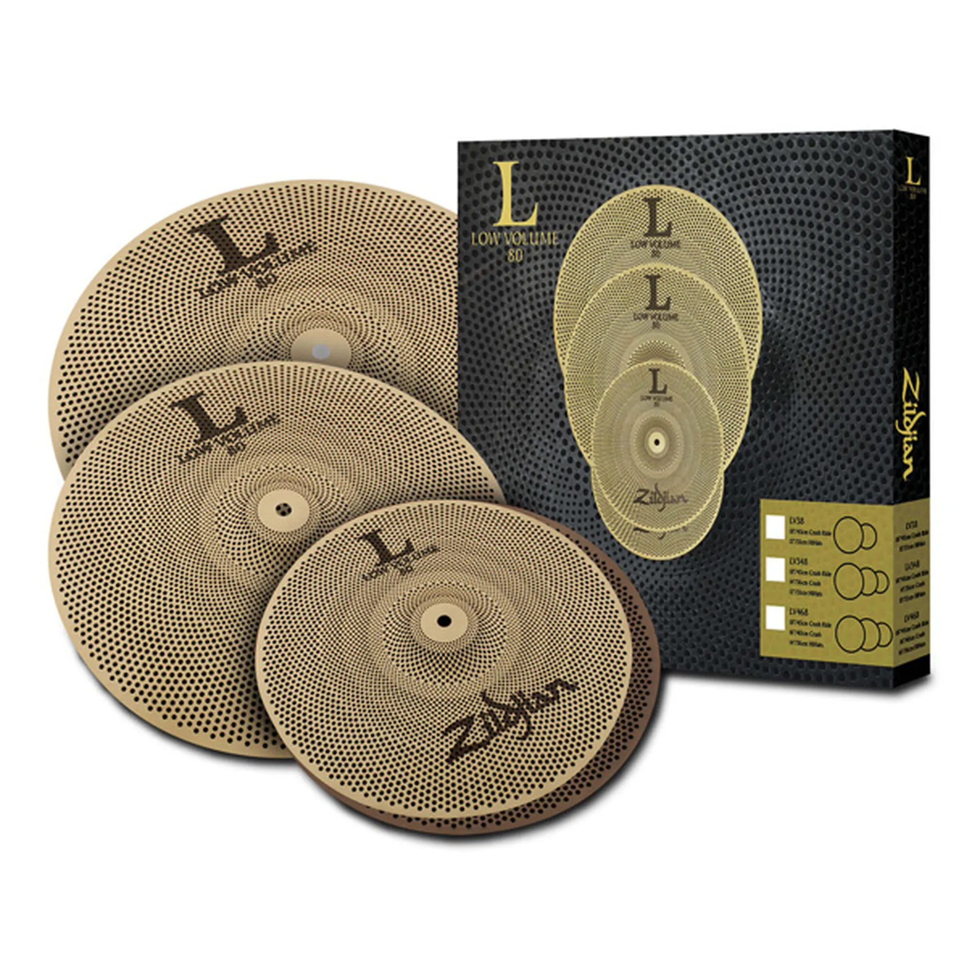 Vorderes Coverbild Zildjian LV348 Low Volume Set SHOWROOM