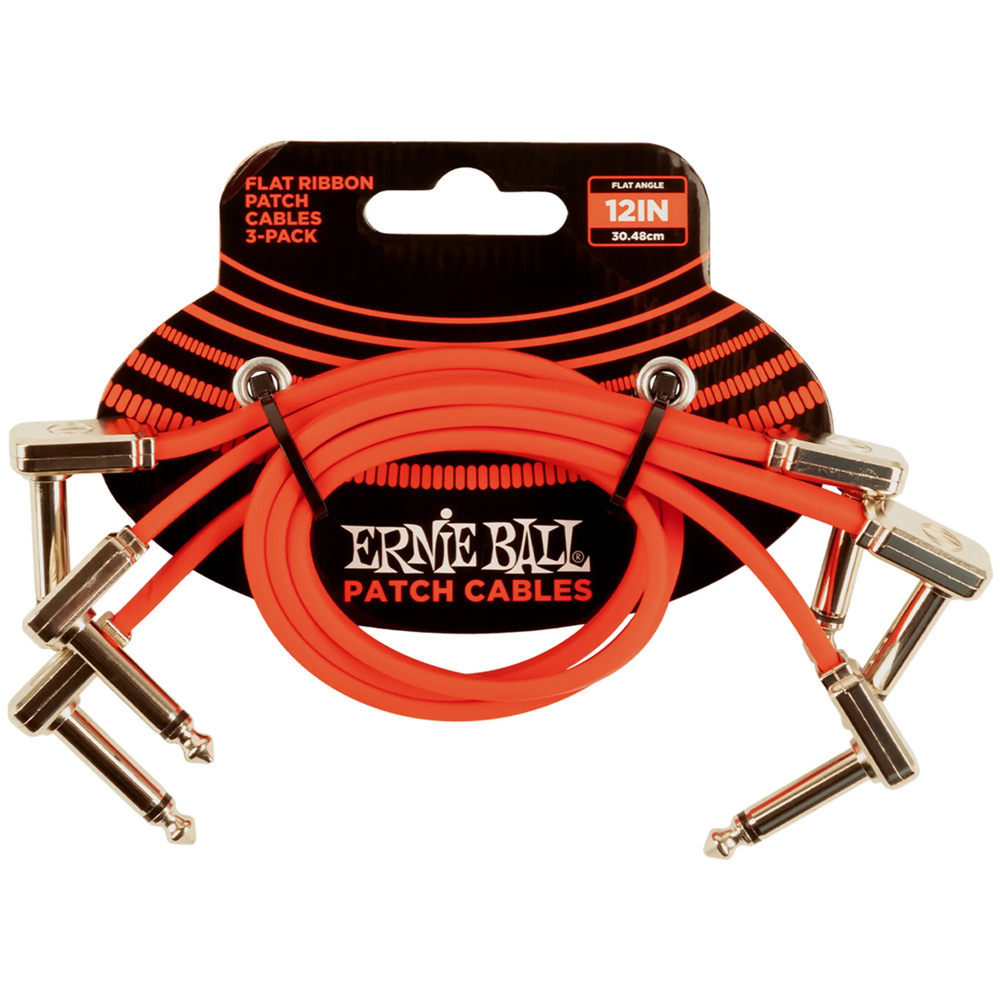 Vorderes Coverbild Ernie Ball EB6403 Flat 30cm 3-Pack Red
