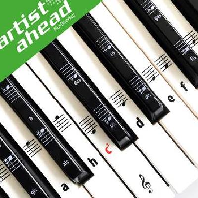 Vorderes Coverbild Tastenaufkleber für Klavier + Keyboard