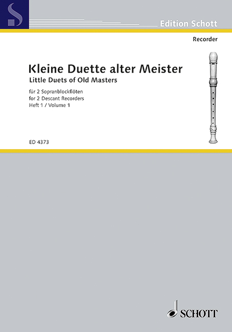 Vorderes Coverbild Kleine Duette alter Meister Band 1
