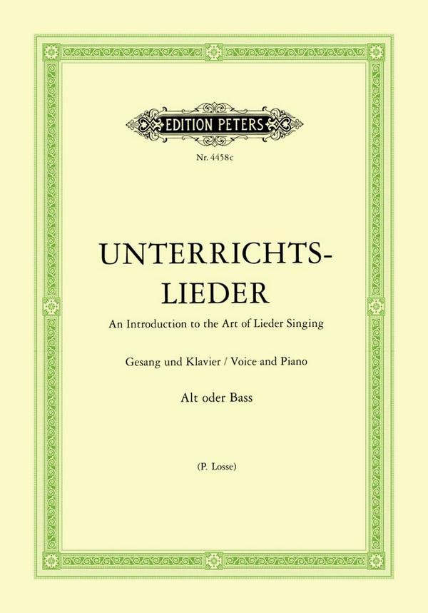 Vorderes Coverbild Unterrichtslieder