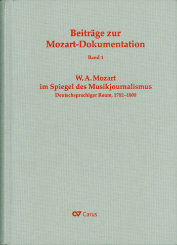 Vorderes Coverbild W. A. Mozart im Spiegel des Musikjournalismus