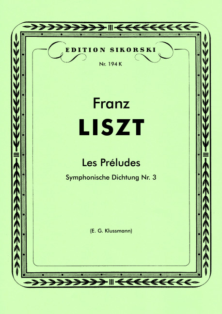 Vorderes Coverbild Les préludes Sinfonische