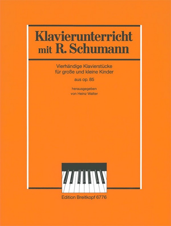 Vorderes Coverbild Vierhändige Klavierstücke für große und kleine Kinder aus op.85