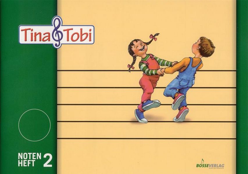 Vorderes Coverbild Tina und Tobi Notenheft 2 (2 Systeme)