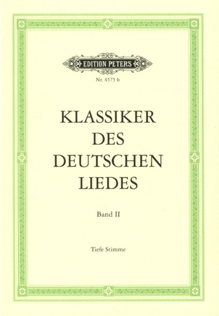 Vorderes Coverbild Klassiker des Deutschen Liedes Band 2