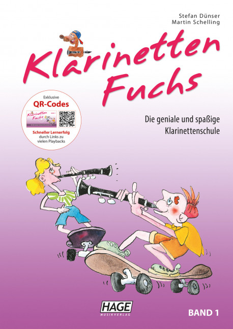 Vorderes Coverbild Klarinetten Fuchs Band 1 (+QR-Codes)
