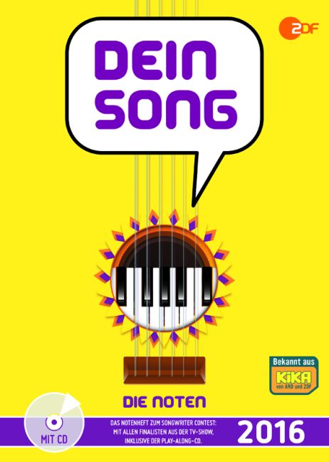 Vorderes Coverbild Dein Song 2016 - die Noten:
